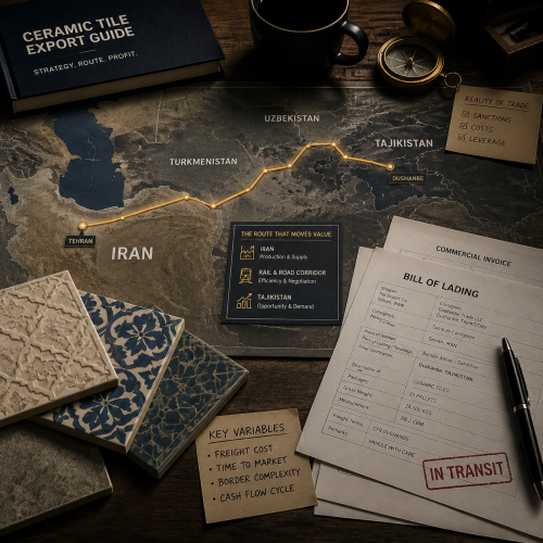 Iran tile export to Tajikistan