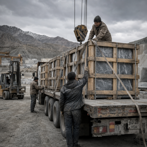 Exporting Construction Stone to Kyrgyzstan