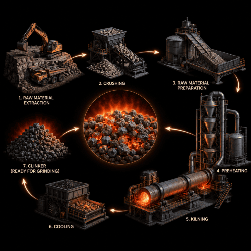 cement clinker production process